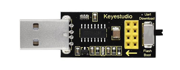 KS0388 Keyestudio USB转ESP-01S WIFI模块串口测试扩展板_0002_图层1